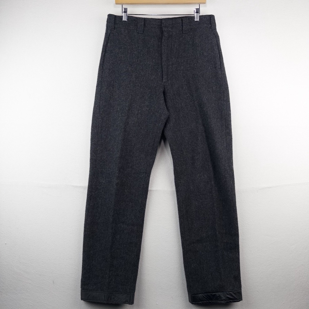 60's Vtg Woolrich Malone Field Pants 32x32 Wool Heather Gray Nylon Cuff USA